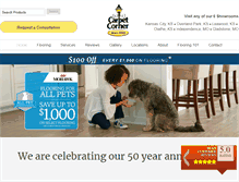 Tablet Screenshot of carpetcorneronline.com